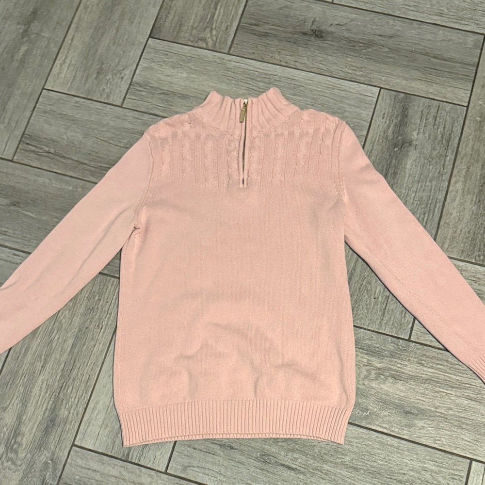Karen Scott Light Pink Cowl Neck Sweater